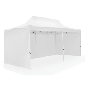 4x8m Pop Up Marquee, White Roof – Walls on 3 sides