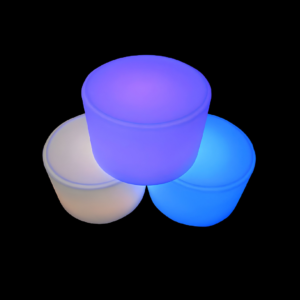 Glow Round Ottoman