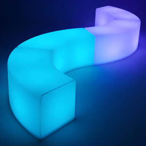 LED Arc Ottoman