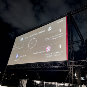 7m Wide Outdoor Projector Screen Hire