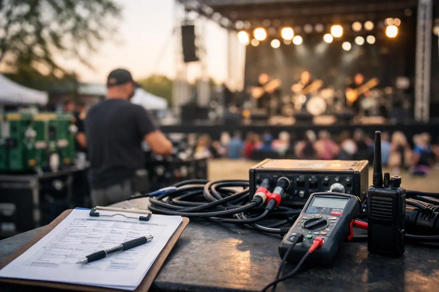 Outdoor Concert Power Planning Example: A Real Run Sheet
